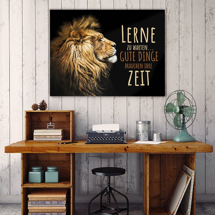 Leinwandbild Löwen, Querformat M0196 kaufen - Bild 3