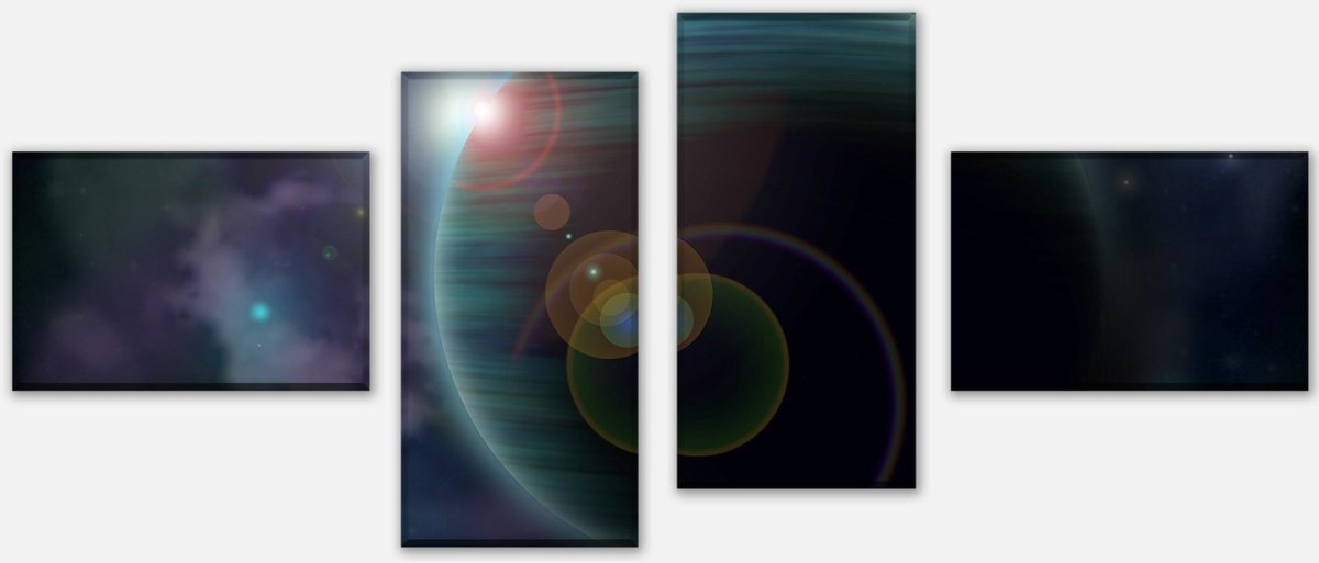 Stretched Canvas Print Planet Space M0197