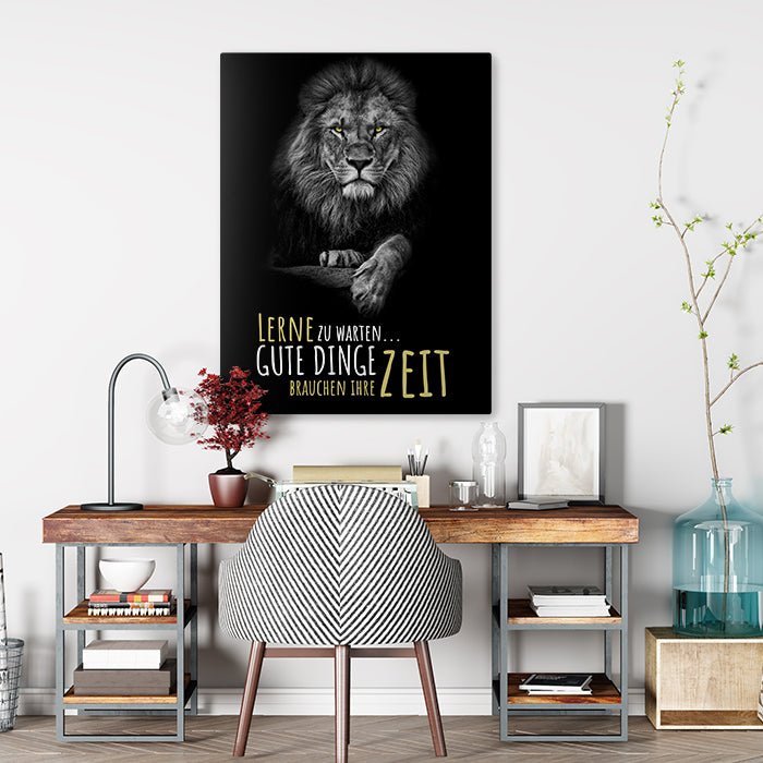 Leinwandbild Löwen, Hochformat M0197 kaufen - Bild 2