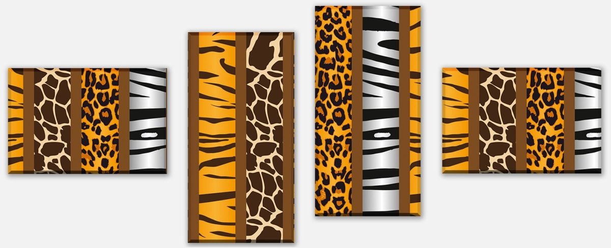 Canvas print Divider Africa animal pattern M0198