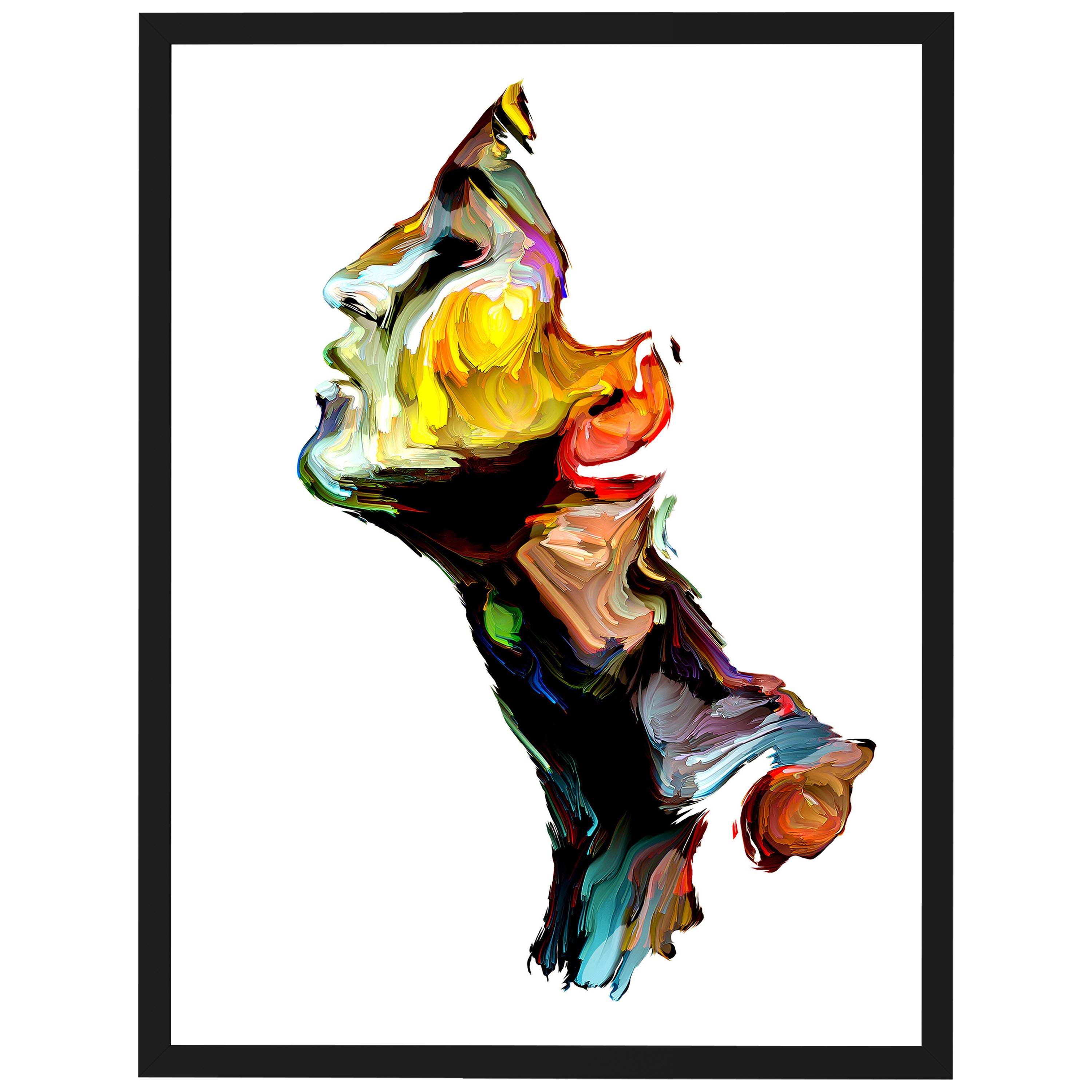 wandmotiv24 Poster, Poster - Frau, Gemälde, abstrakt - M0198 - Bild 1