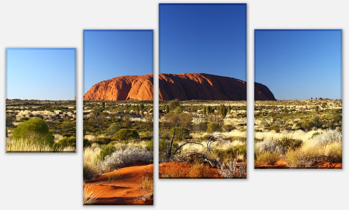Stretched Canvas Print Ayers Rock Sunrise M0204