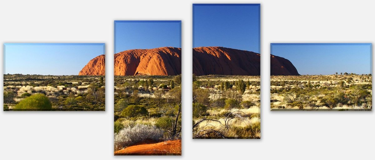 Stretched Canvas Print Ayers Rock Sunrise M0204