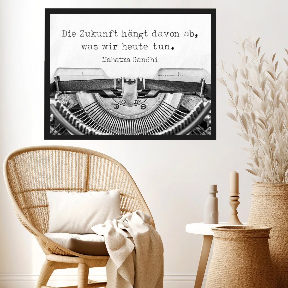 wandmotiv24 Poster, Poster - Schreibmaschine, Spruch, Vintage - M0204 - Bild 3