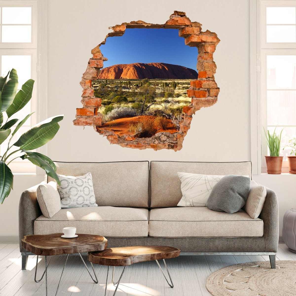 Ayers Rock Sunrise 3D Wall Sticker - Wall Decal M0204