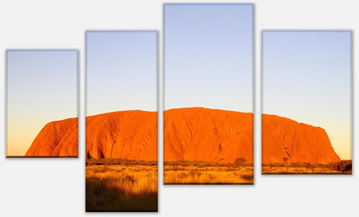 Leinwandbild Mehrteiler Ayers Rock Sunset Natur M0205