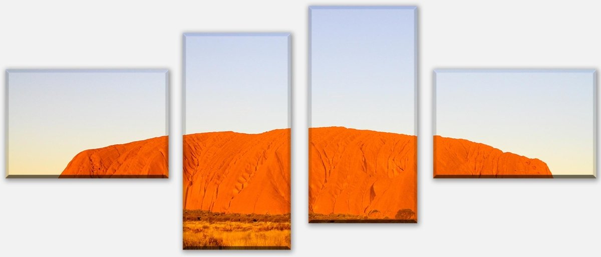 Leinwandbild Mehrteiler Ayers Rock Sunset Natur M0205