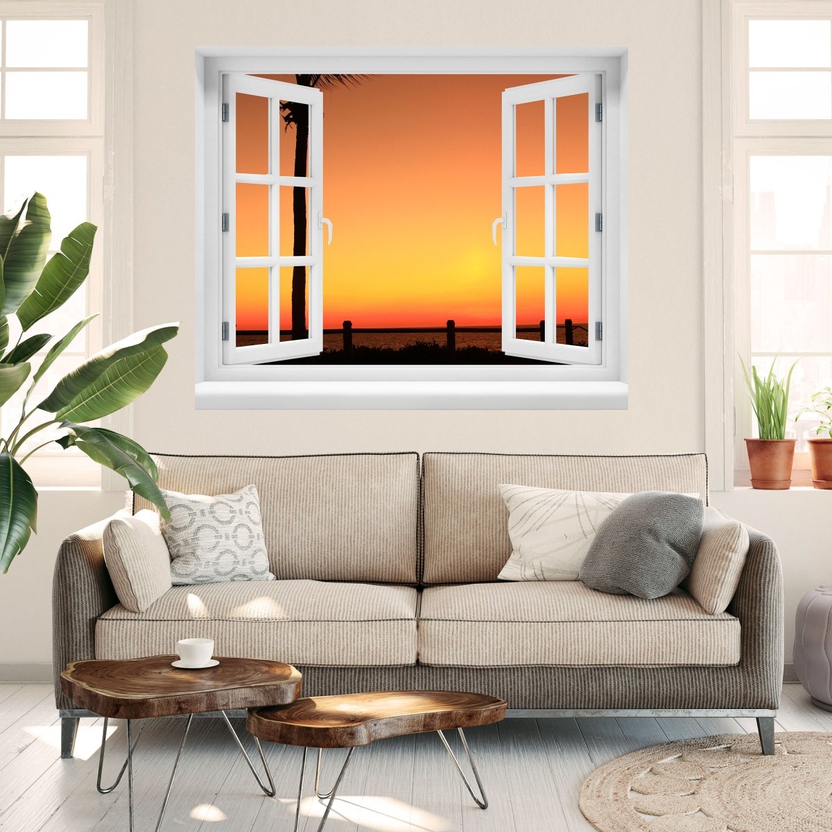 3D Wall Sticker Broome Sunset 2 Nature - Wall Decal M0208