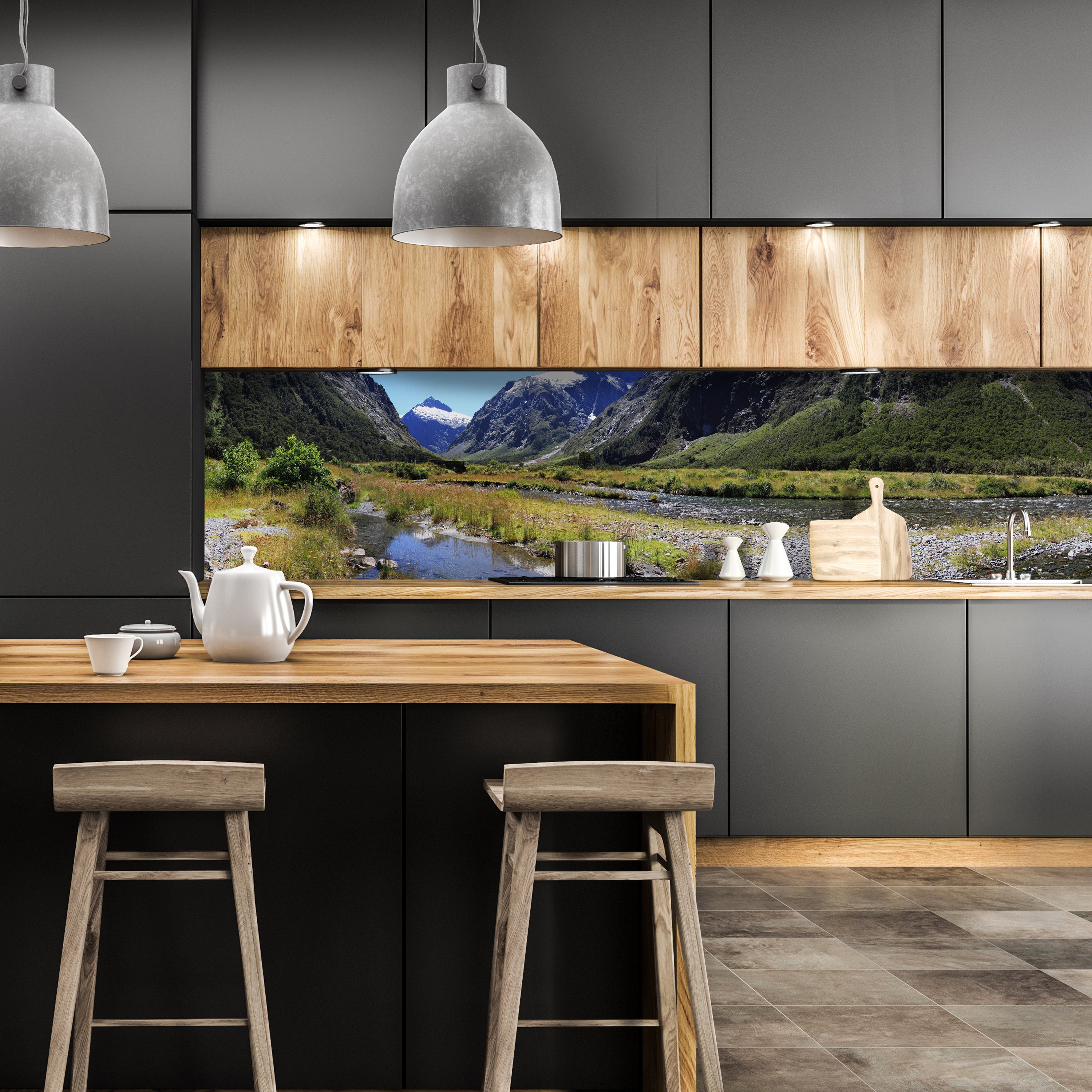 Küchenrückwand Fjordlandschaft Natur M0214 entdecken - Bild 1