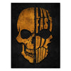 Canvas Print Skull, Portrait, Live almost die young M0217
