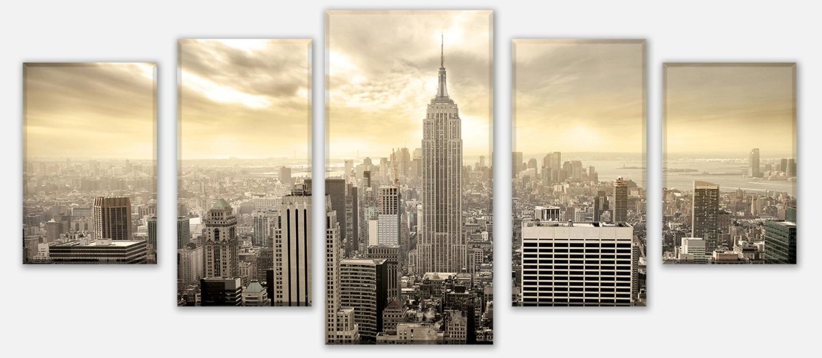 Leinwandbild Mehrteiler New York Skyline View M0221 entdecken - Bild 1