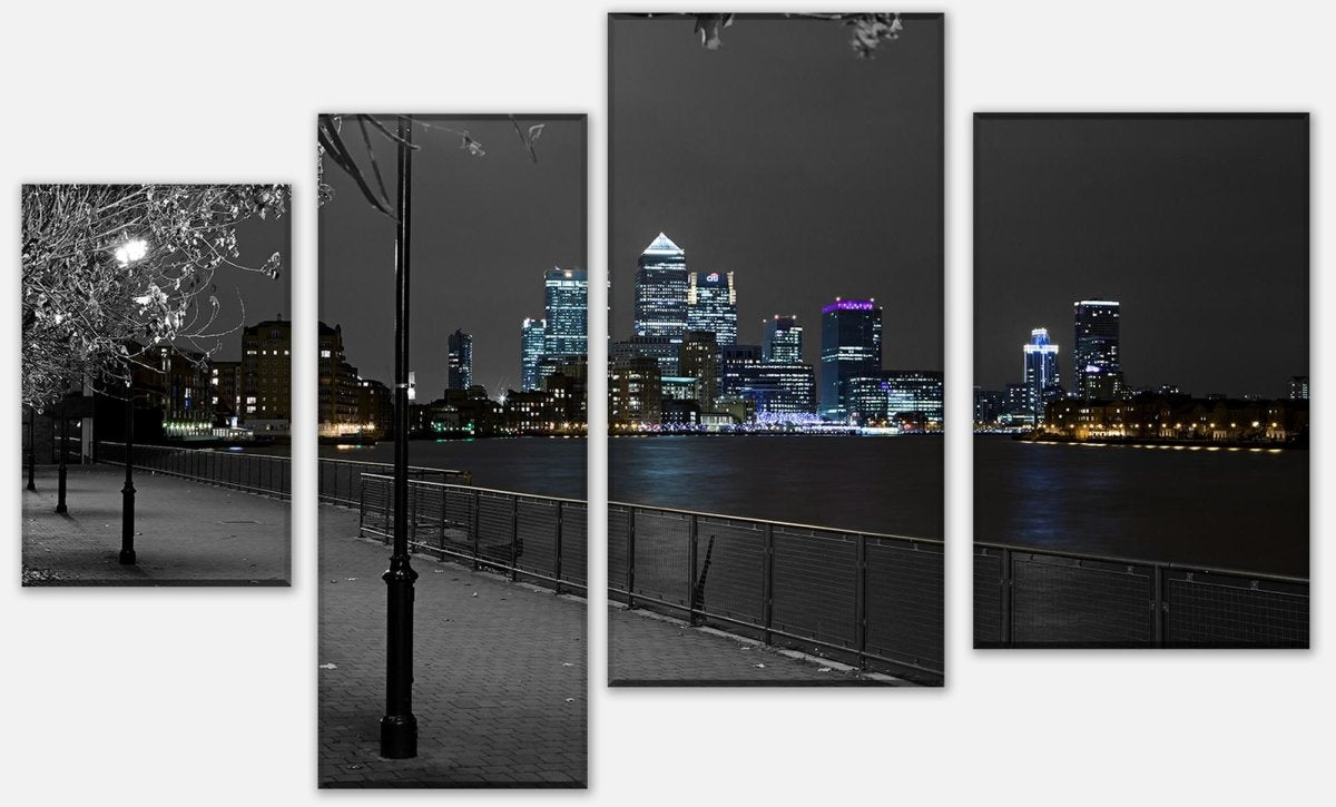 Stretched Canvas Print London Harbor M0222
