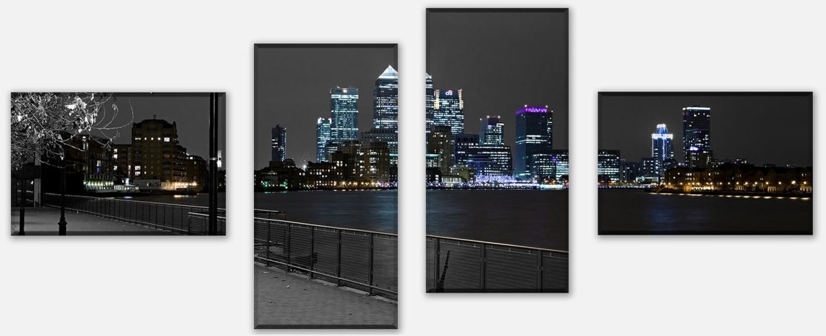 Stretched Canvas Print London Harbor M0222