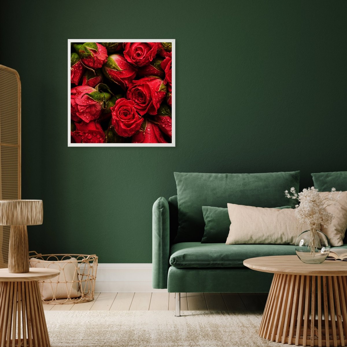 wandmotiv24 Poster, Poster - rote Rosen, Blumen - M0222 - Bild 5