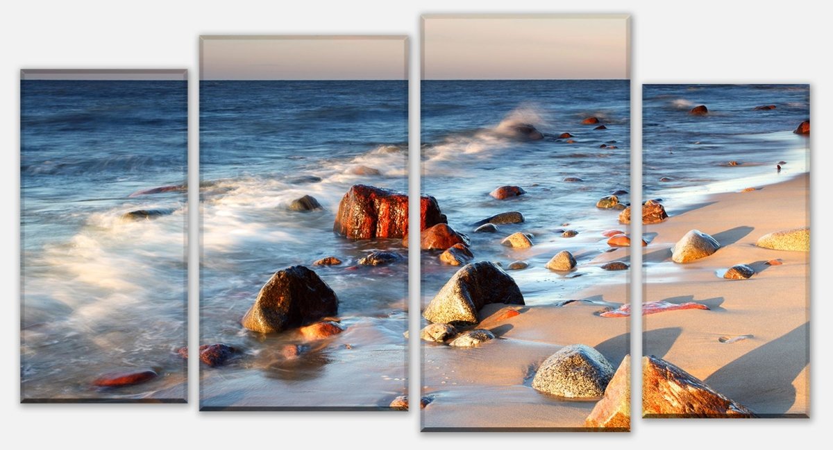 Tableau sur toile Diviseur Stone Beach Nature M0223