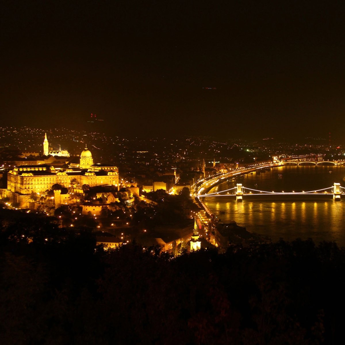 Beistelltisch Budapest bei Nacht Skyline M0225 entdecken - Bild 2