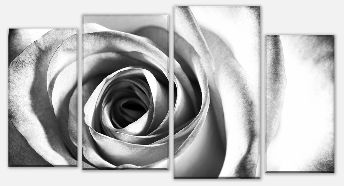 Civière en toile fleur de rose blanche M0233