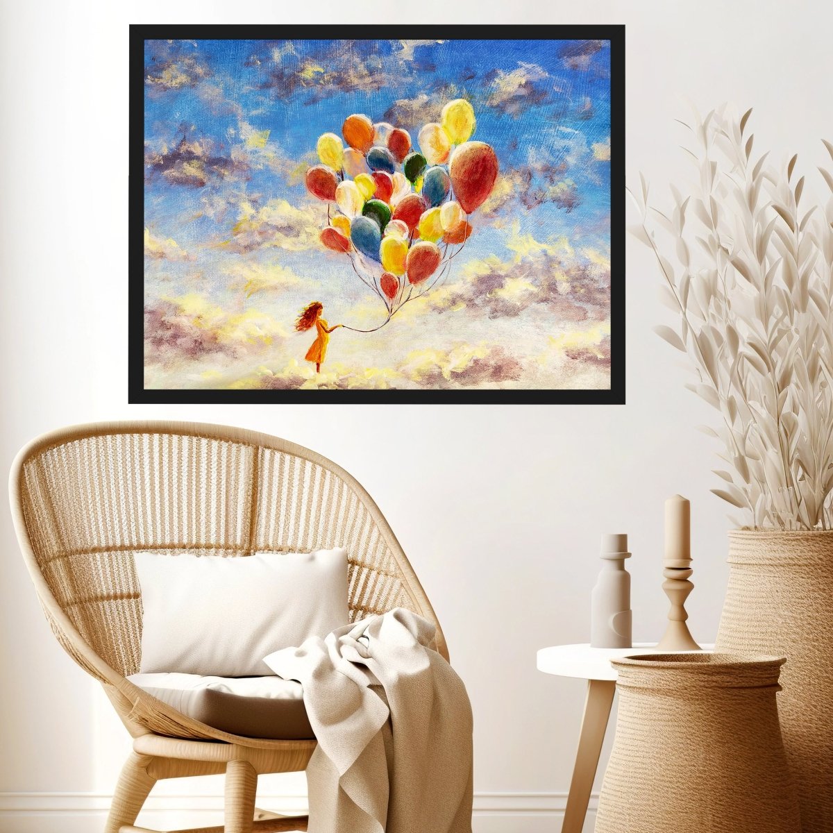 wandmotiv24 Poster, Poster - Gemälde, Malerei, Luftballons - M0236 - Bild 3
