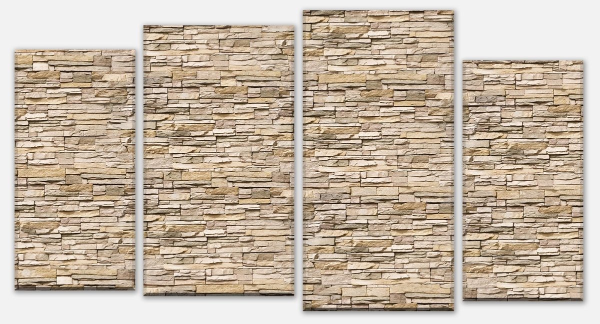 Leinwandbild Mehrteiler Asia Stone Natur M0239