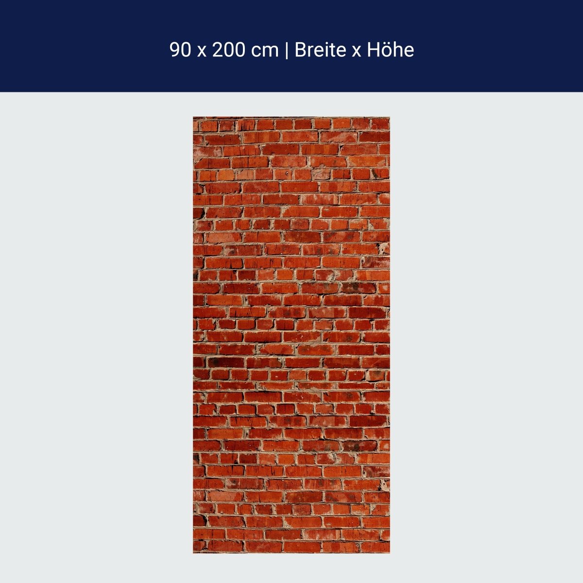 Duschwand Backstein rot Stadt M0240