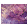 Canvas Print Stones & Rocks Landscape Purple Marble w Gold M0242