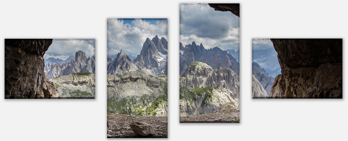 Leinwandbild Mehrteiler Dolomiten Alpen M0247