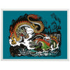 Poster Drache, Wasser, Japan M0247