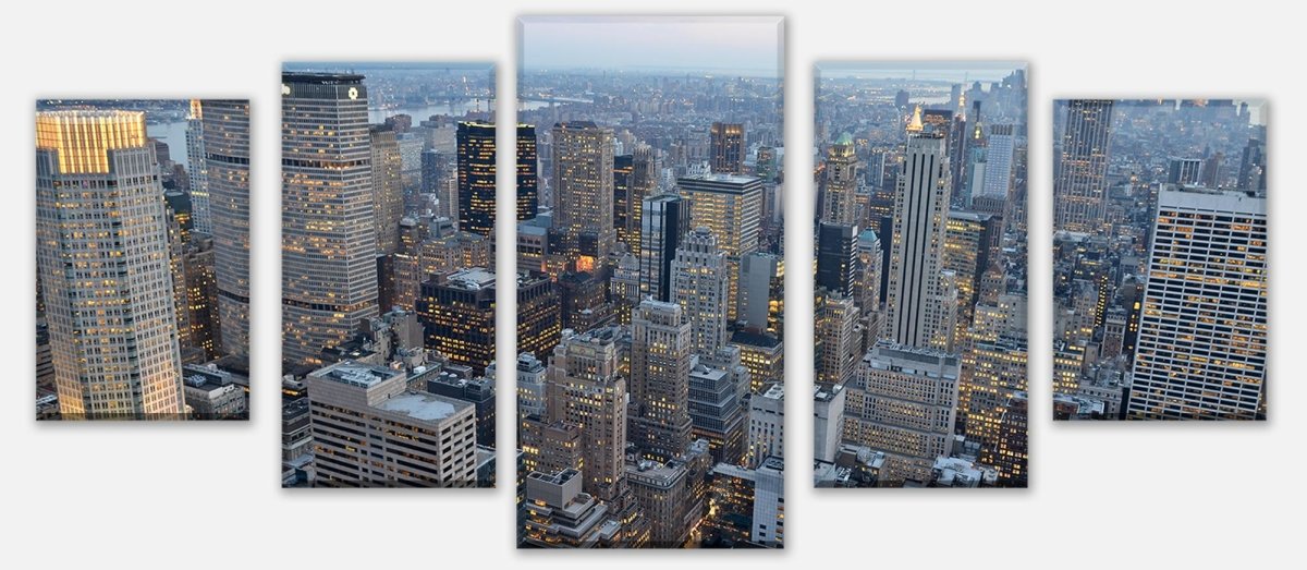 Leinwandbild Mehrteiler New York Skyview M0254 entdecken - Bild 1