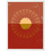 Poster Minimalismus, Sonne, gelb M0265