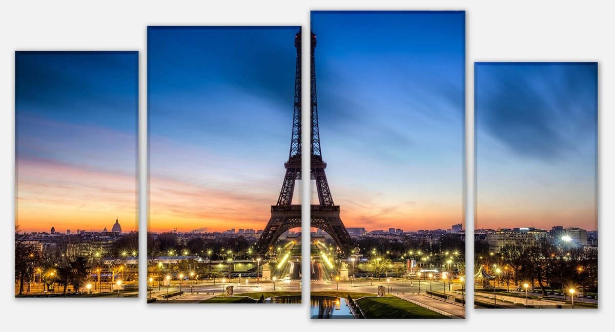 Tableaux sur toile Tour Eiffel la nuit France M0266