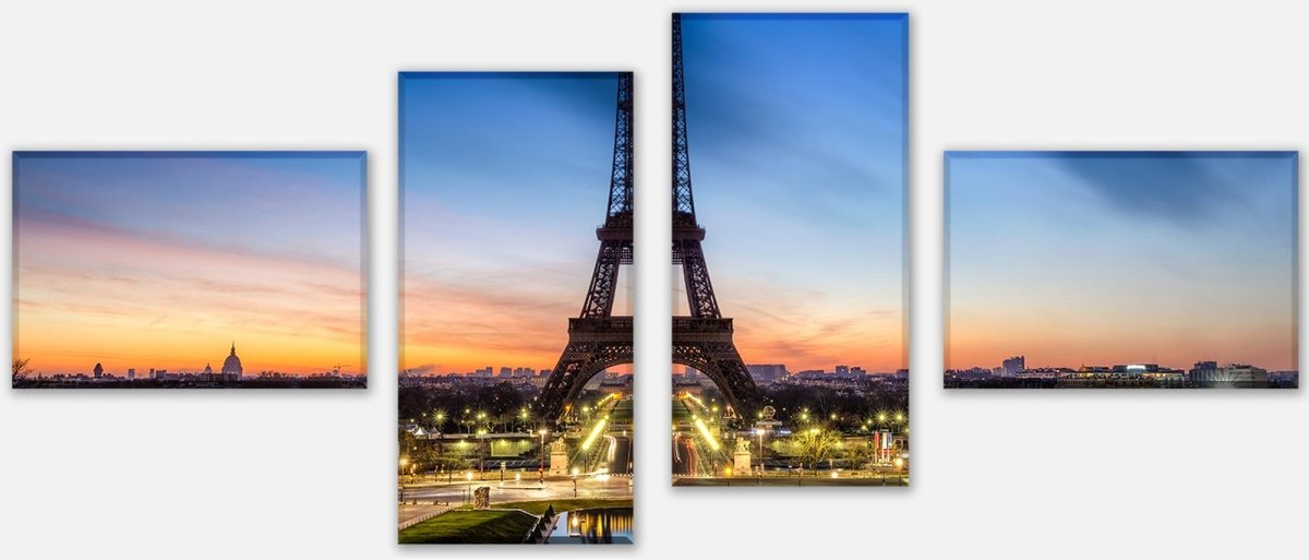 Tableaux sur toile Tour Eiffel la nuit France M0266