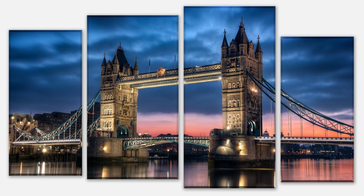 Leinwandbild Mehrteiler Towerbridge London M0267