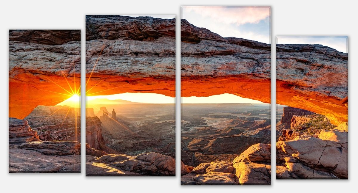 Leinwandbild Mehrteiler Mesa Arch USA M0275