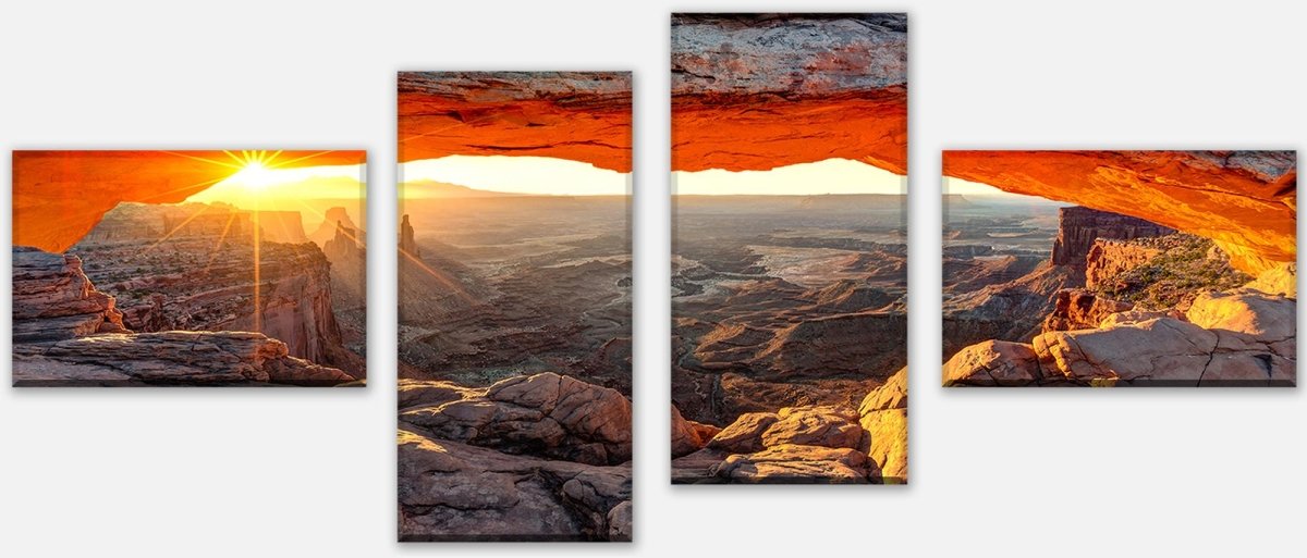 Leinwandbild Mehrteiler Mesa Arch USA M0275