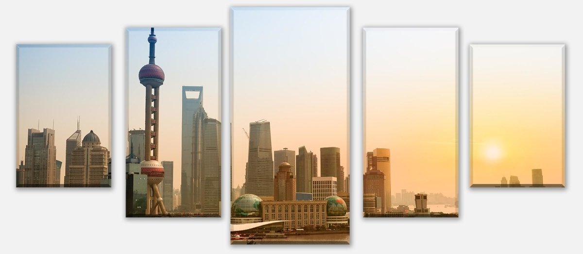 Leinwandbild Mehrteiler Shanghai Bund China M0278 entdecken - Bild 1
