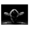 Canvas Print Models, landscape format, woman crouching M0279