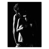 Canvas print Models, portrait format, lovers nude photography M0280