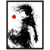 Affiche femme peinture rouge à lèvres M0281