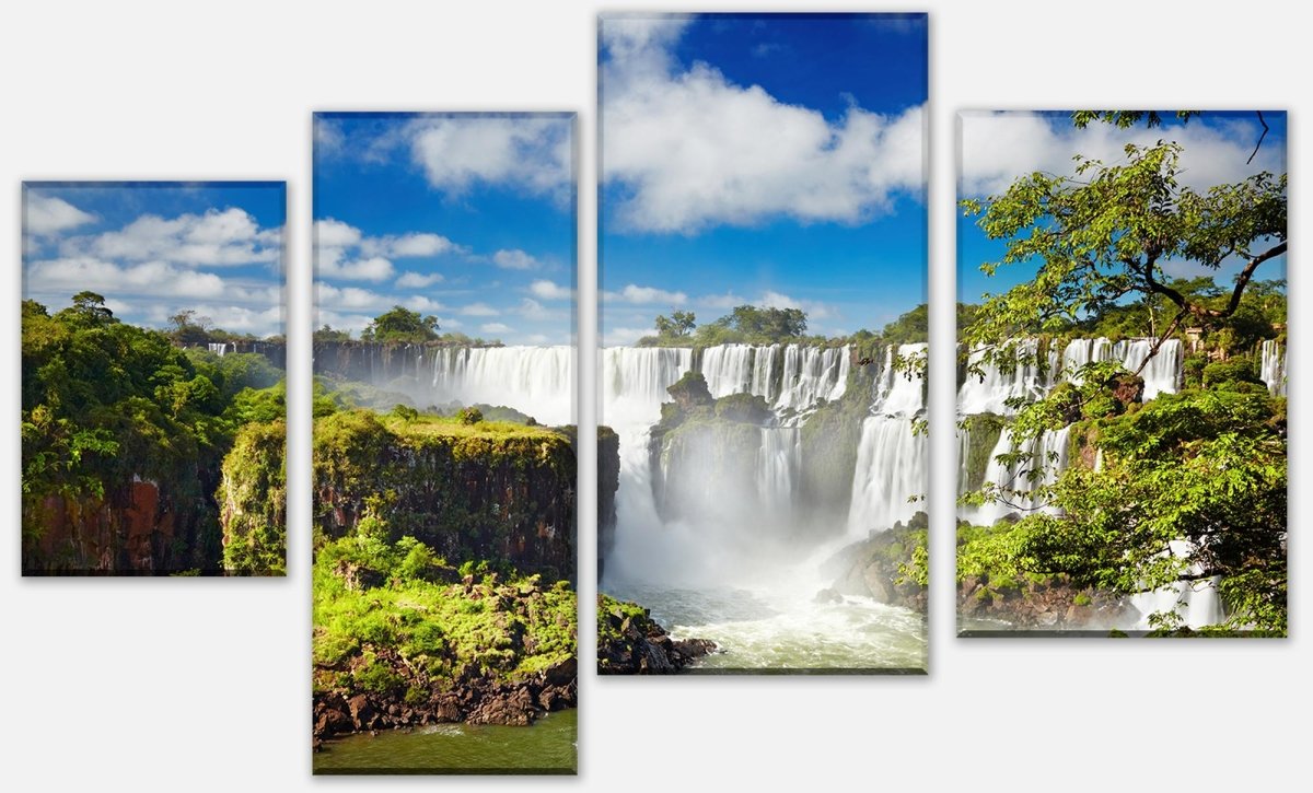 Leinwandbild Mehrteiler Iguazzu Falls Argentinien M0284