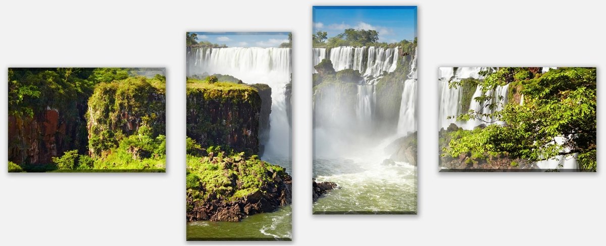 Stretched Canvas Print Iguazzu Falls Argentina M0284