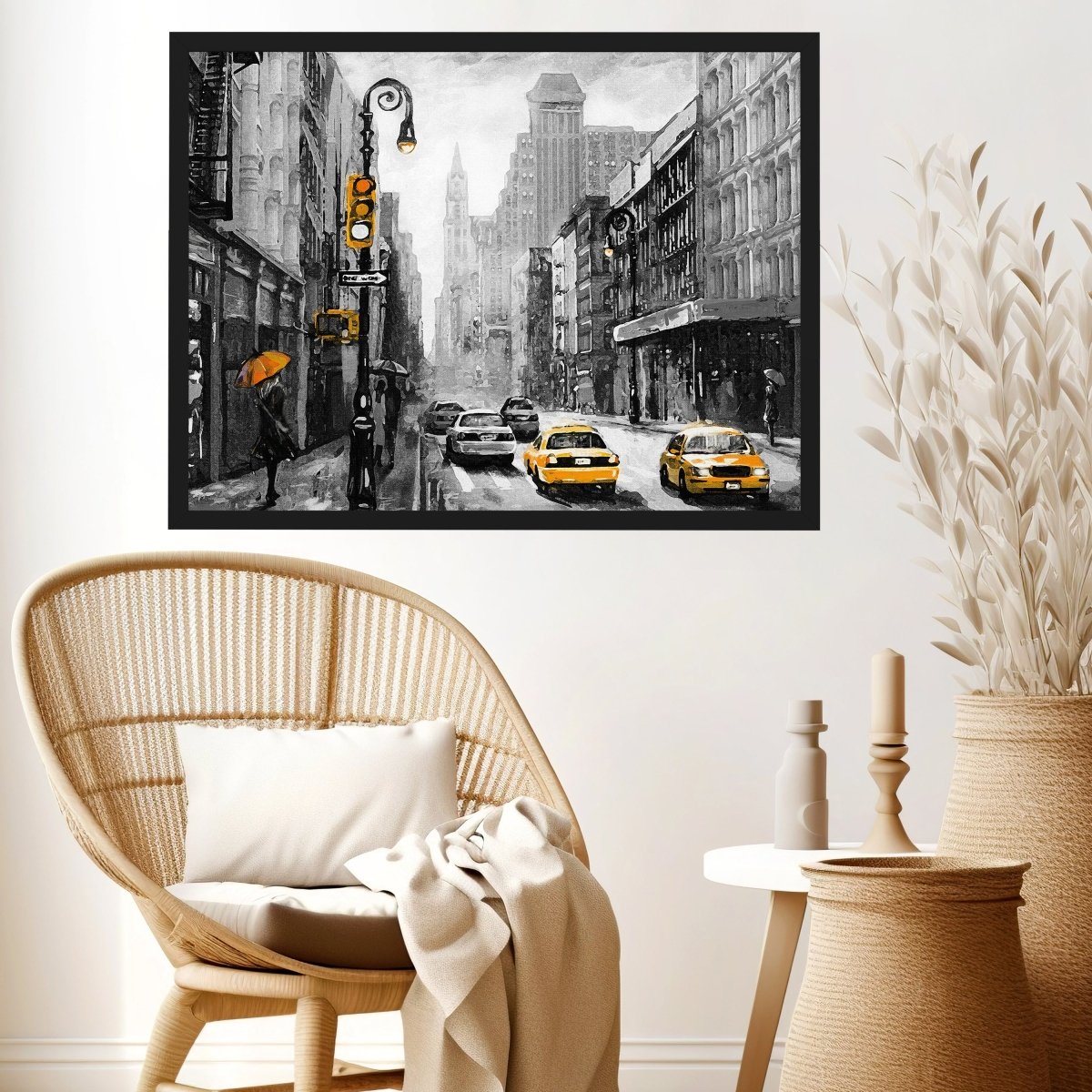 wandmotiv24 Poster, Poster - New York, Gemälde, Straße - M0288 - Bild 3