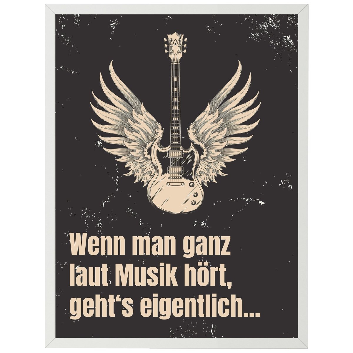 wandmotiv24 Poster, Poster - Musik, Gitarre, Spruch - M0292 - Bild 1