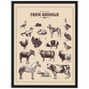 Poster Vintage Animals Farm M0296