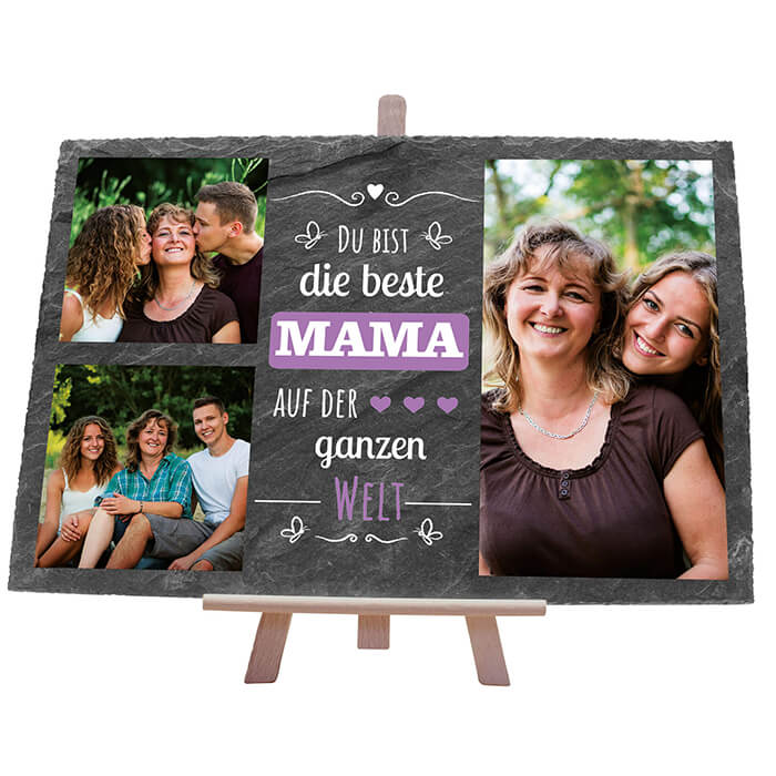 Schiefertafel mit Staffelei Beste Mama M0298 - Bild 1