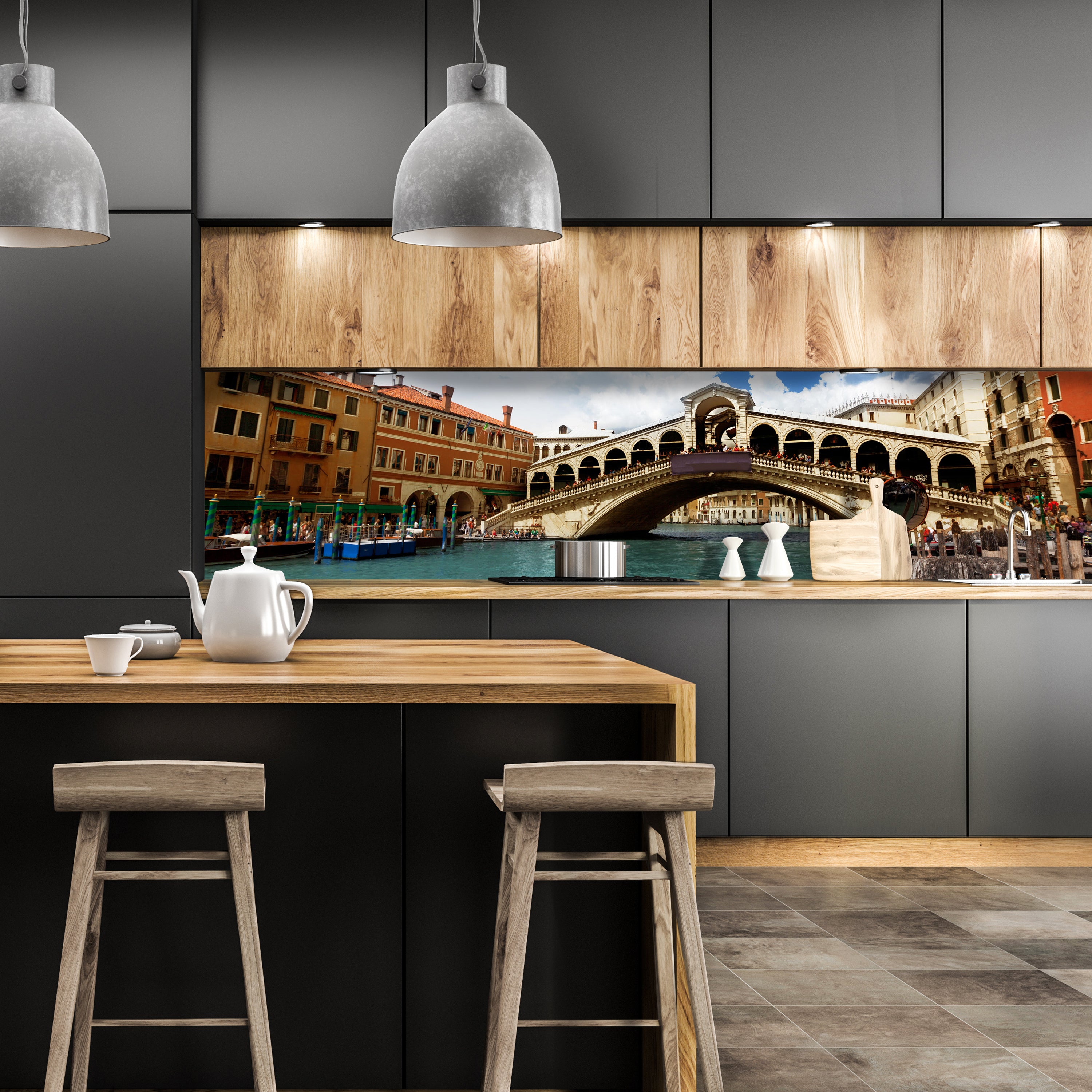 Küchenrückwand Rialtobrücke Venedig M0298 entdecken - Bild 1