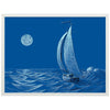 Poster Segelboot, Mond, Meer M0298