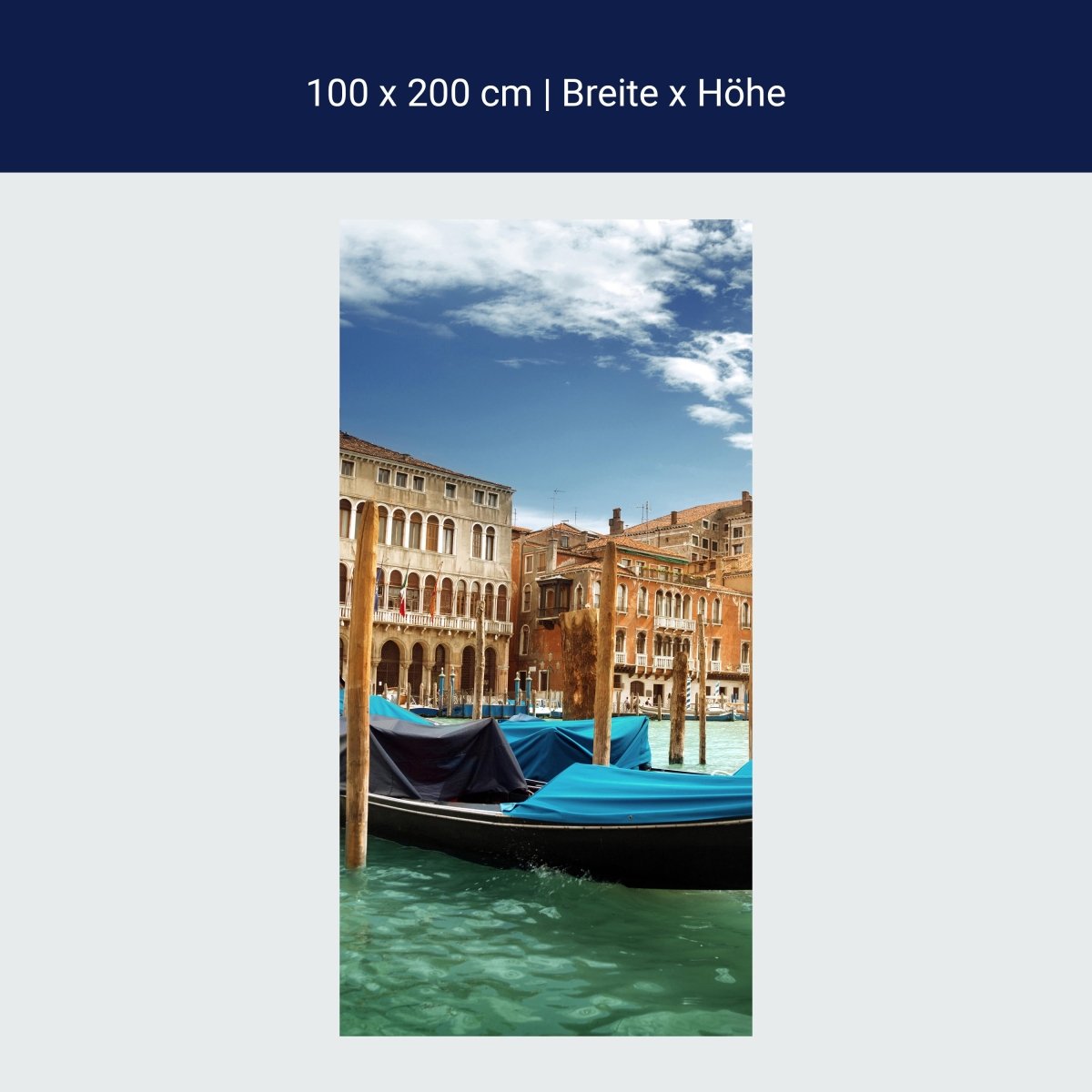 Duschwand Gondeln Venedig M0299