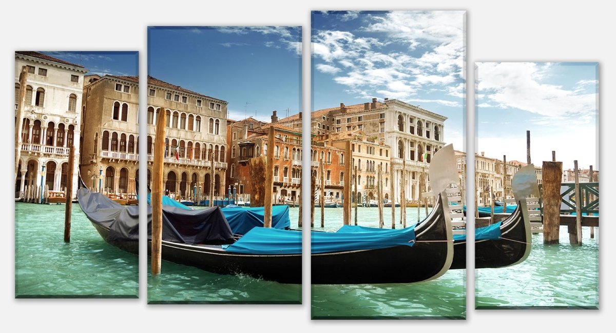 Canvas print Divider Gondolas Venice M0299