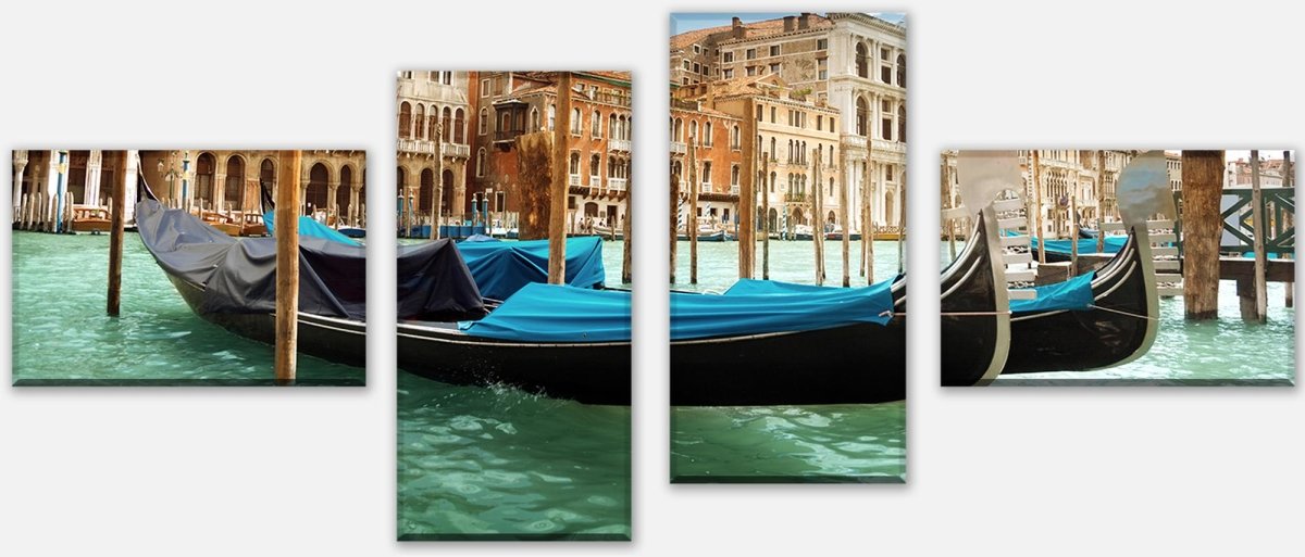 Tableau sur toile Diviseur Gondoles Venise M0299