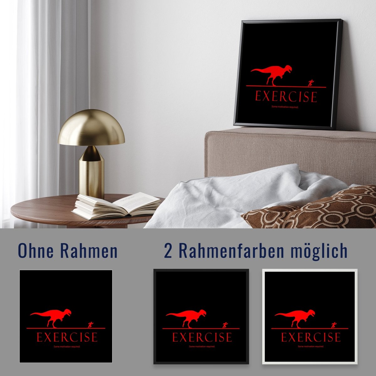 wandmotiv24 Poster, Poster - Spruch, Motivation, T-Rex - M0304 - Bild 4